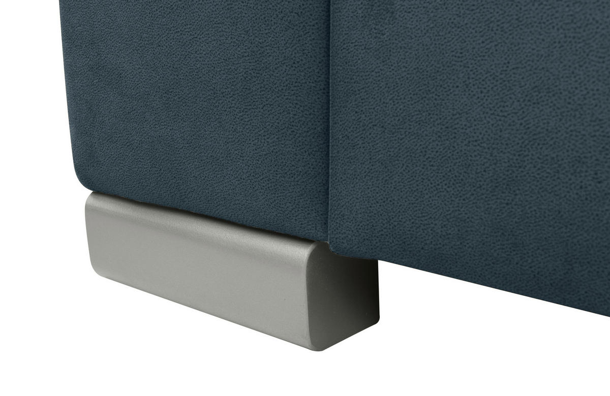 Ecksofa Evia anthrazit Microfaser B/H/T: ca. 243x85x186 cm Evia - anthrazit/silber (243,00/85,00/186,00cm)