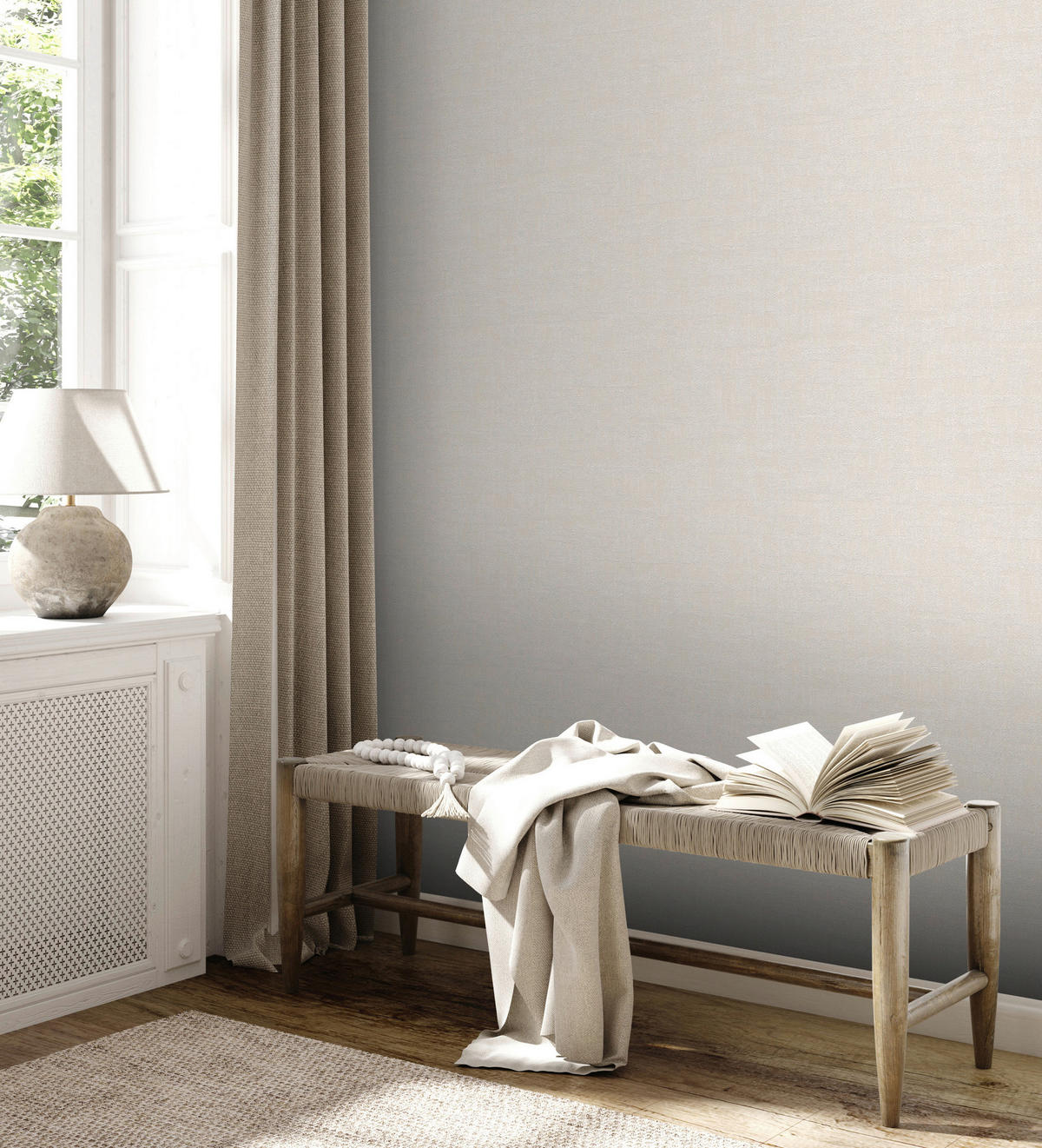 A.S.Creation Vliestapete creme beige B/H/D: ca. 53x1005x9,1 cm Vliestapete - beige/creme (9,10/1005,00cm) - A.S.Creation