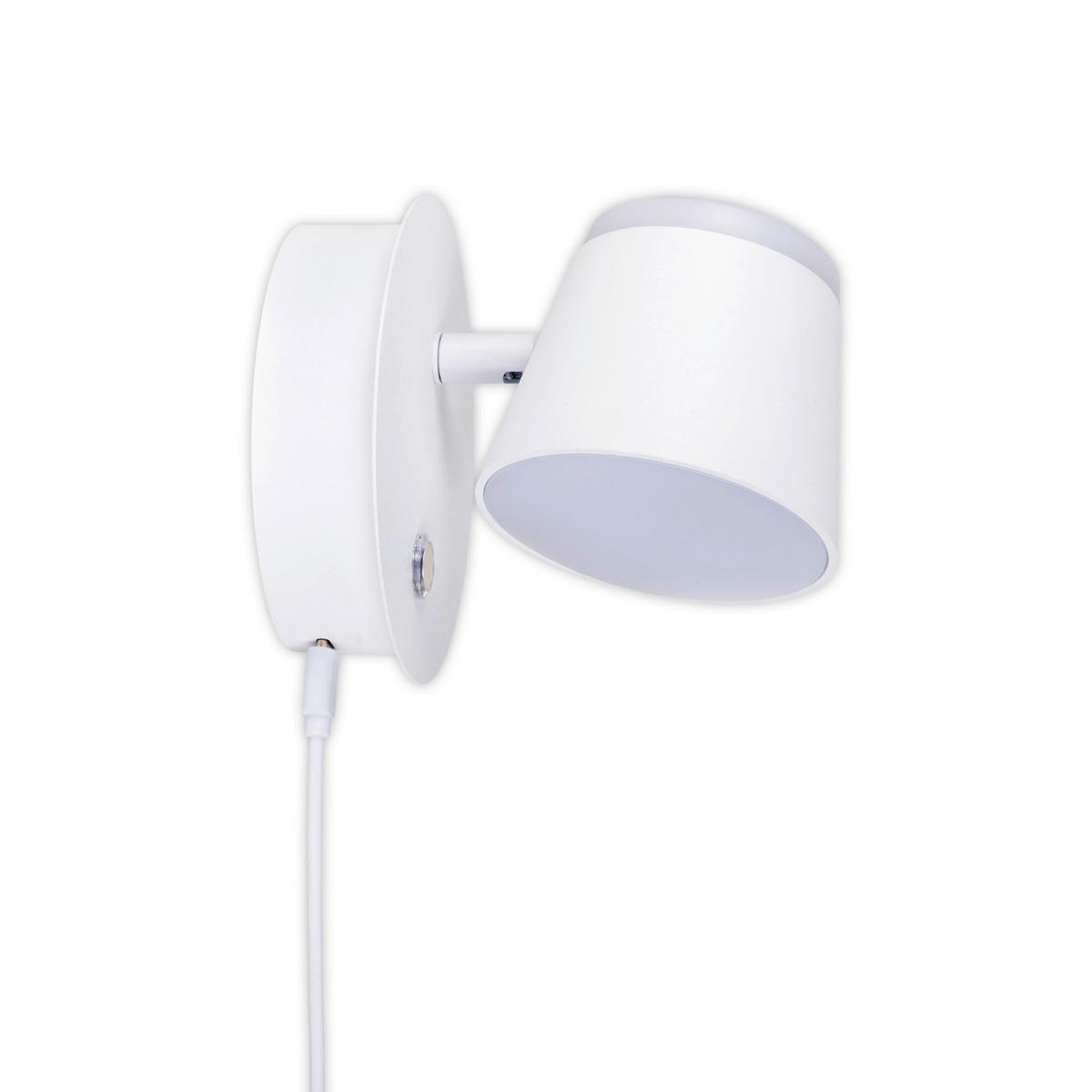 Näve Leuchten LED-Wandleuchte weiß Metall Kunststoff B/H/T: ca. 12x12x14,5 cm TONDO - weiß (12,00/12,00/14,50cm) - Näve Leuchten
