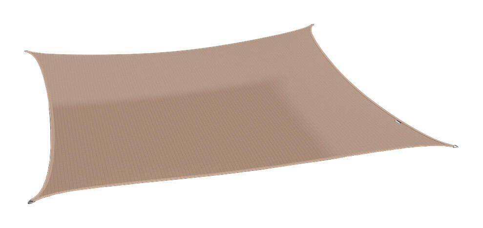 PLATINUM Sonnensegel Coolfit sand Polyethylen B/H/L: ca. 360x1x360 cm Coolfit - sand (360,00/360,00/1,00cm) - PLATINUM