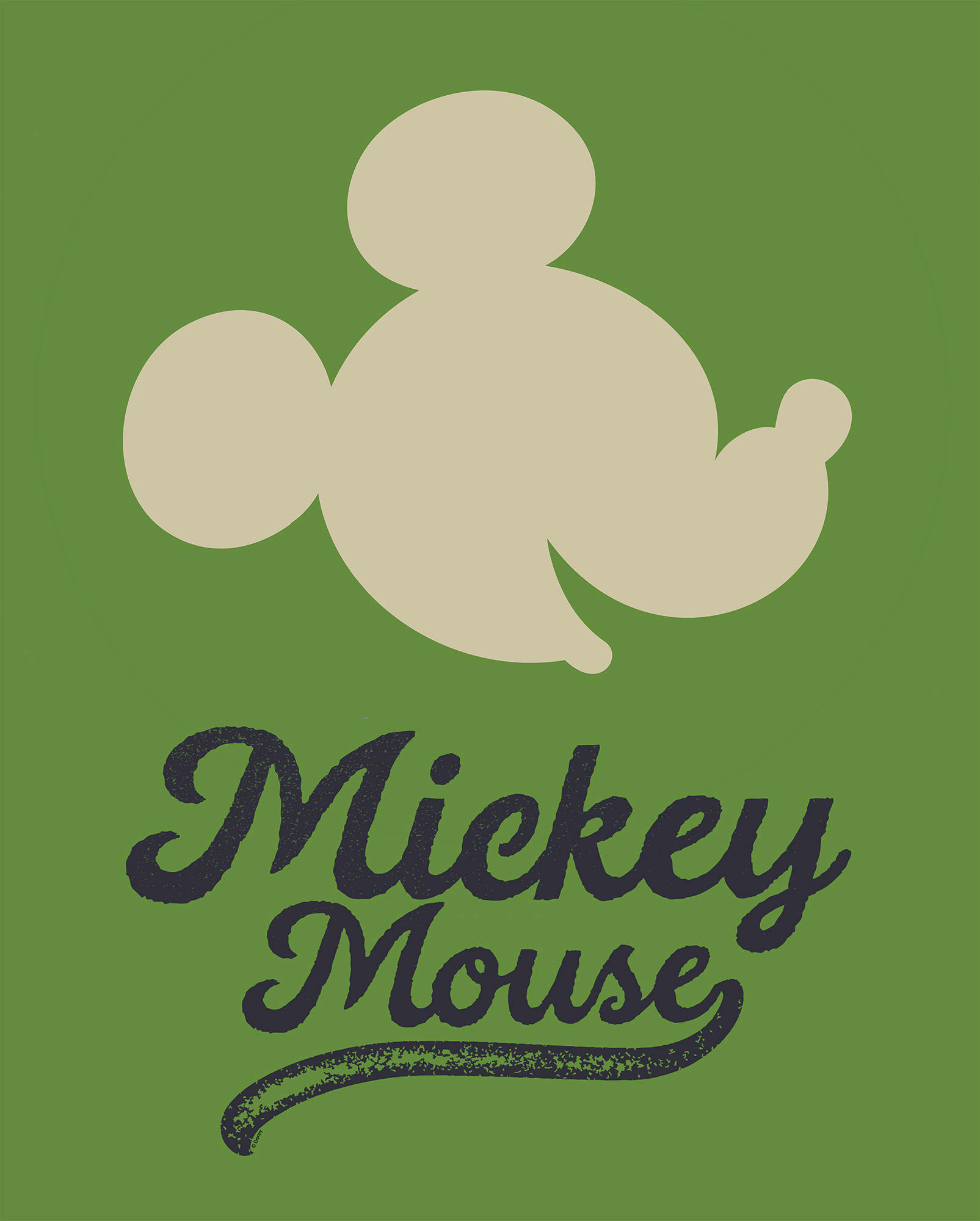 Komar Poster Mickey Mouse Green Head Disney B/L: ca. 40x50 cm günstig online kaufen