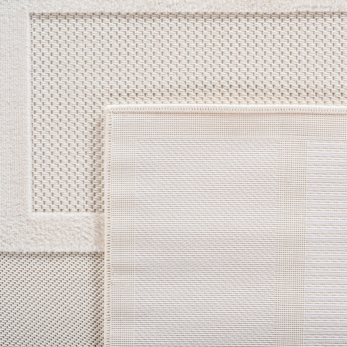 Ayyildiz Kurzflorteppich DOHA creme B/L: ca. 80x150 cm DOHA - creme (80,00/150,00cm) - Ayyildiz