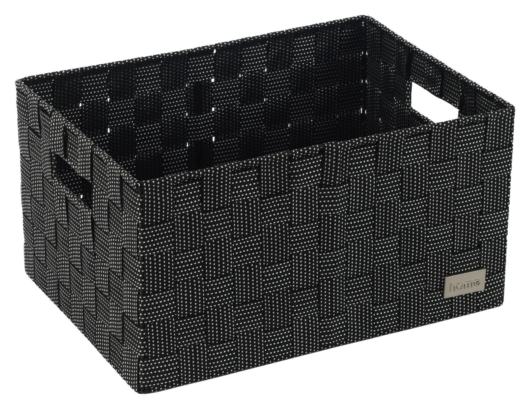POCOline Korb schwarz Nylon B/H/T: ca. 34x18x24 cm Korb_Nina_2 schwarz/weiß - weiß/schwarz (34,00/18,00/24,00cm) - POCOline
