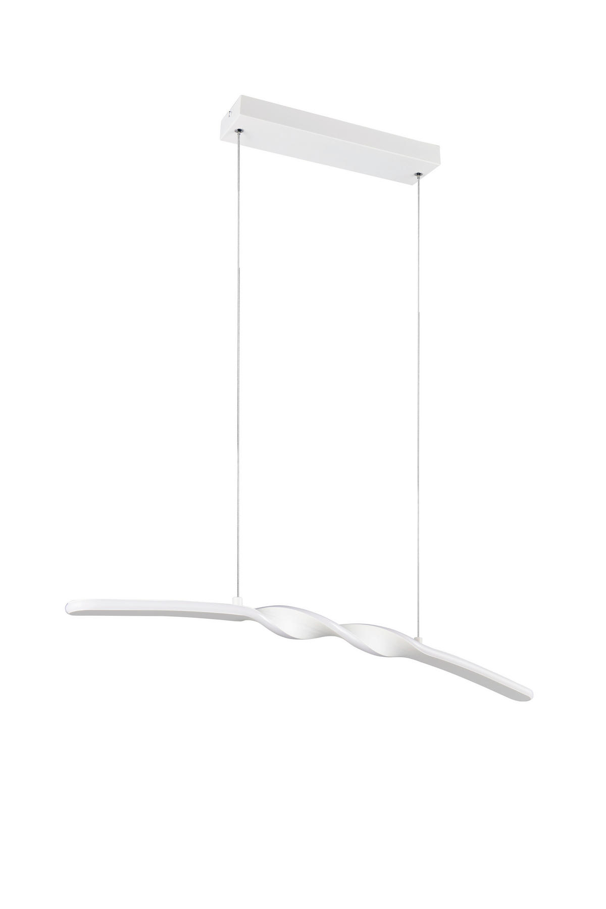Reality LED Pendelleuchte Ginko weiß Metall B/H/T: ca. 79x15x9 cm 1.0 Brennstellen Ginko - weiß (79,00/15,00/9,00cm) - Reality