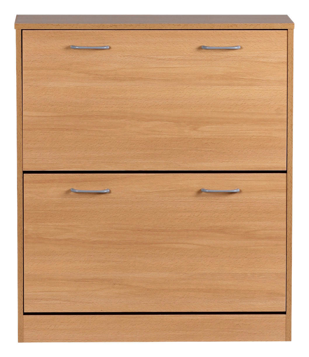 Schuhkipper braun Nachbildung B/H/T: ca. 24x87x75 cm Schuhkipper KIEL - braun/grau (24,00/87,00/75,00cm) - Wohnling