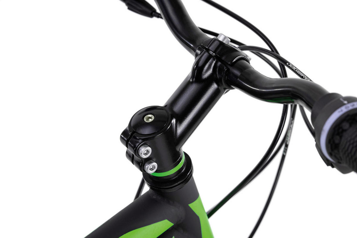 KS-Cycling Mountain-Bike Hardtail Xtinct schwarz ca. 26 Zoll Xtinct - schwarz/grün (42,00cm) - KS-Cycling