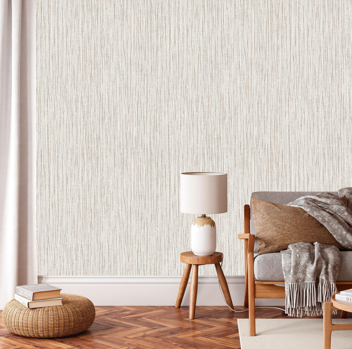 UGEPA Vliestapete Textiloptik hellbeige B/L: ca. 53x1005 cm Vliestapete_B473-27 - hellbeige (53,00/1005,00cm) - UGEPA