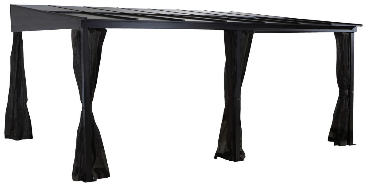 Sojag Terrassenüberdachung St. Barth anthrazit Aluminium B/H/T: ca. 484x240x363 cm St. Barth - anthrazit (484,00/240,00/363,00cm) - Sojag