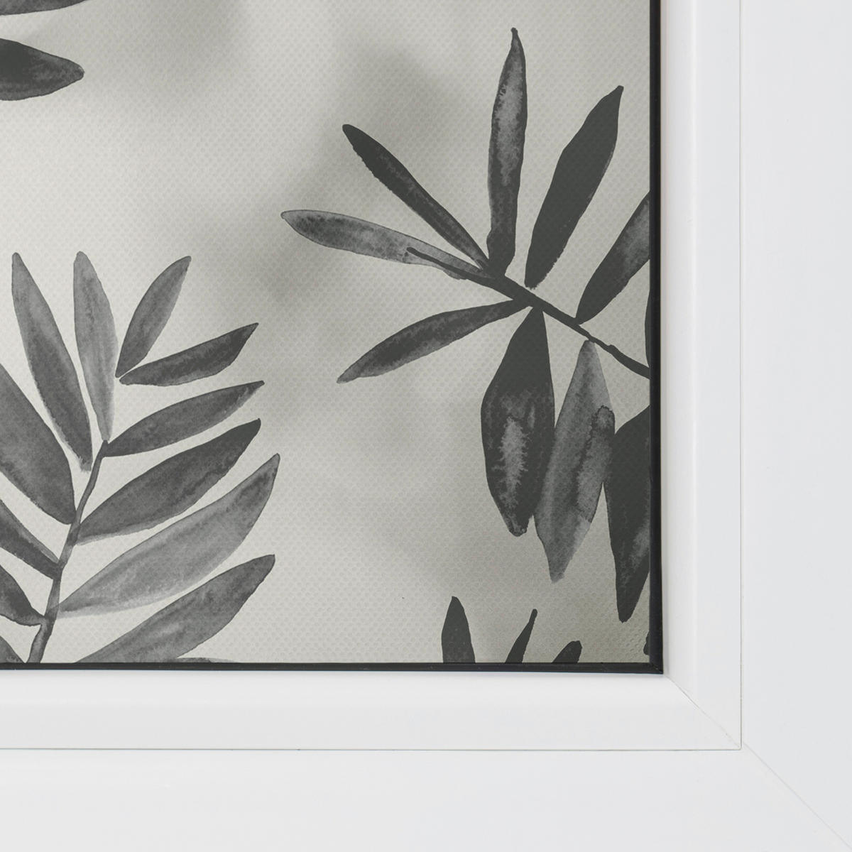 LICHTBLICK Fensterfolie Blätter schwarz B/L: ca. 50x50 cm