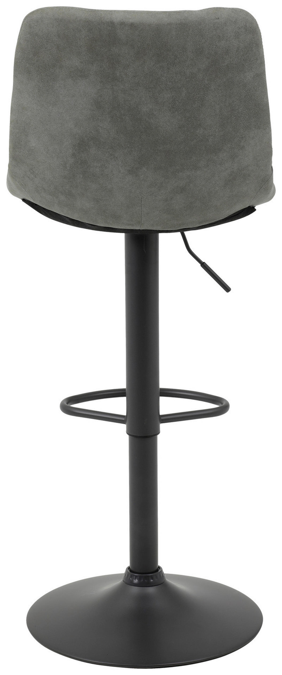 Barhocker Yvonne 2er Set grau Vintage Microfaser B/H/T: ca. 43x113x44 cm Yvonne 2er Set - grau (43,00/113,00/44,00cm) - Hela