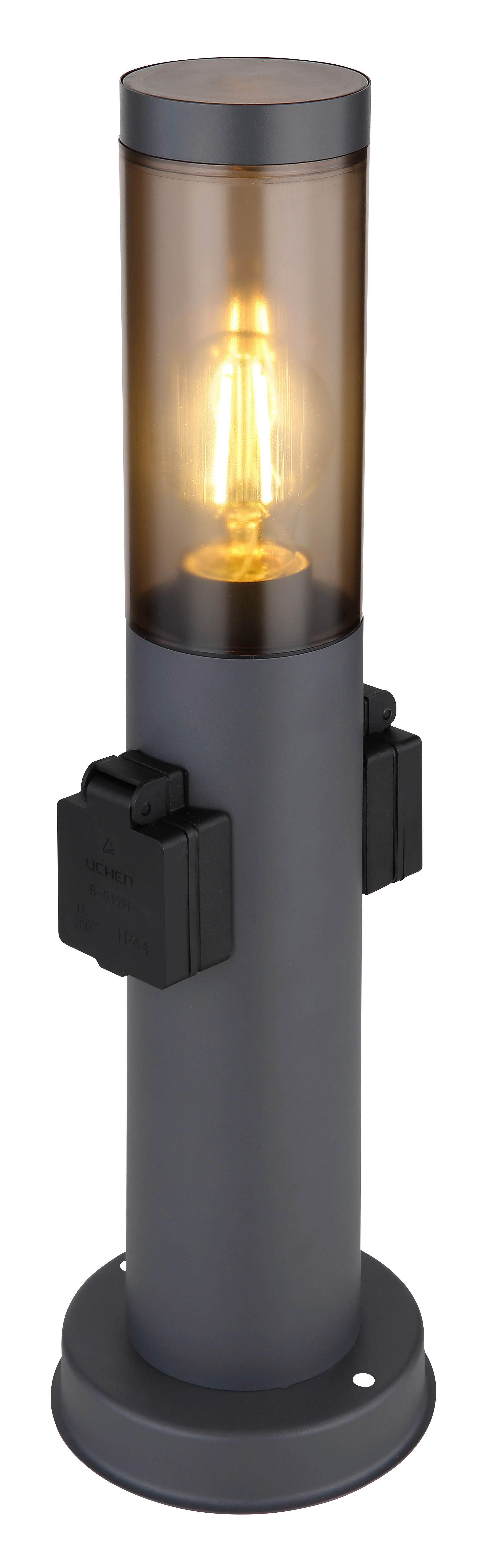 Außenleuchte Rauch anthrazit schwarz H/D: ca. 45x12,7 cm BOSTON - schwarz/Rauch (12,70/45,00cm) - GLOBO