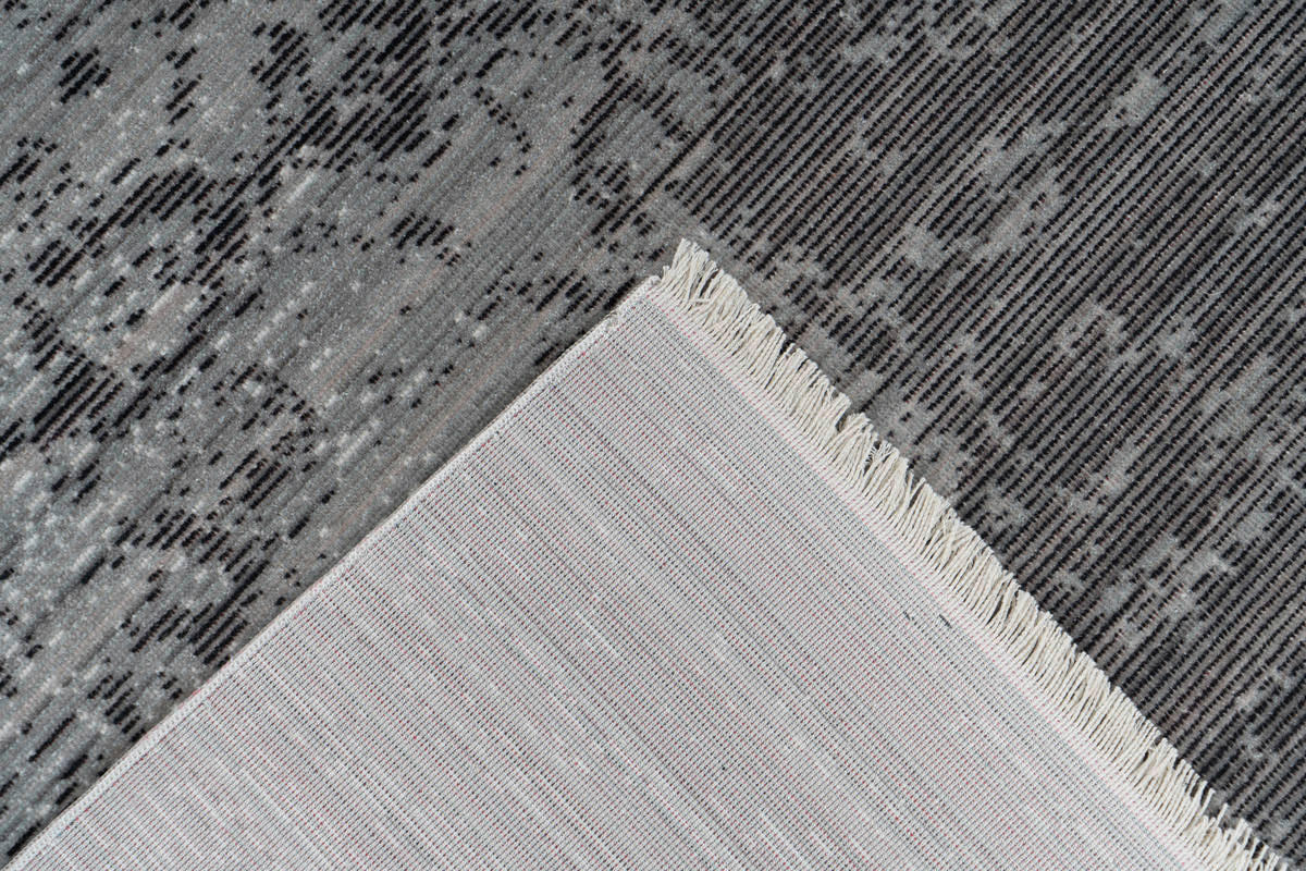 360Living Teppich Baroque anthrazit B/L: ca. 80x150 cm Baroque - anthrazit (80,00/150,00cm) - 360Living