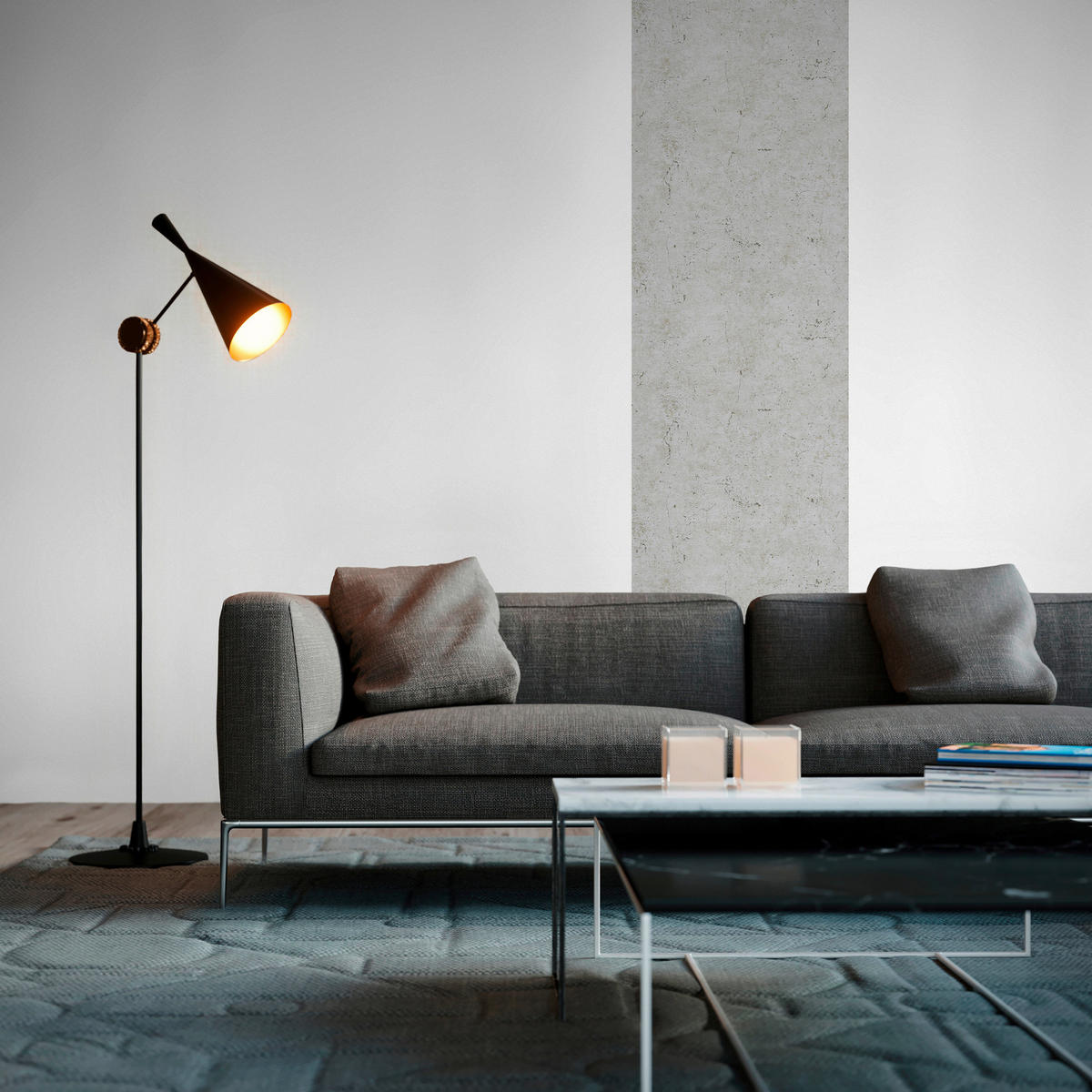 A.S.Création Tapete grau B/H/D: ca. 52x250x7,5 cm Tapete_selbstklebend - grau (7,50/250,00cm) - A.S.Creation