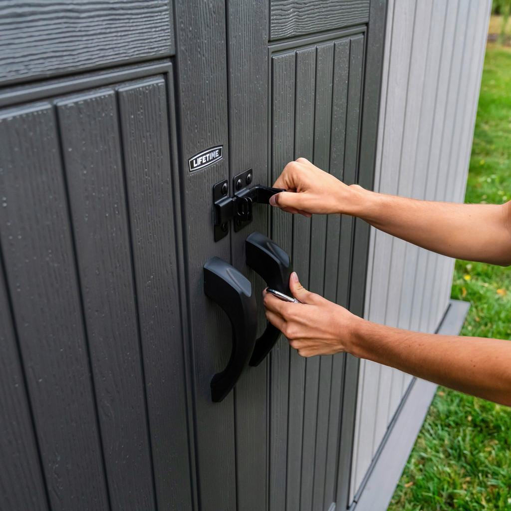 Thumbnail - Lifetime Gerätehaus Idaho grau B/H/L: ca. 498x227x214 cm