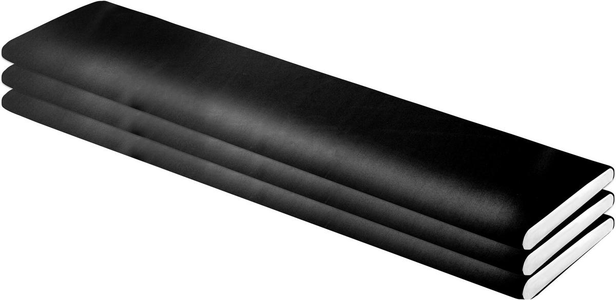 Dekostoff Satin schwarz B: ca. 145 cm Satin - schwarz (145,00cm)