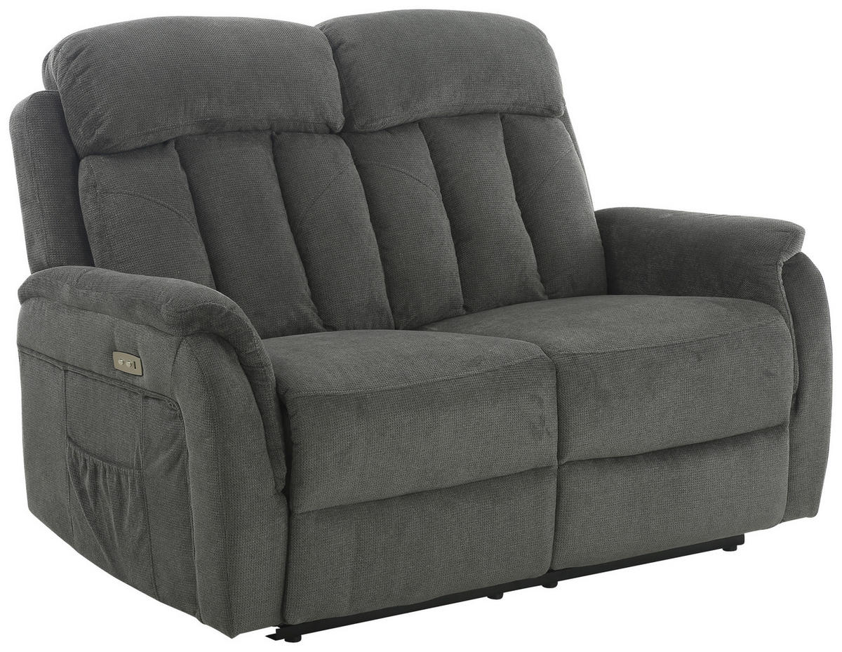 Sofa FM3216-2P grau Microfaser B/H/T: ca. 142x100x95 cm FM3216-2P - grau (142,00/100,00/95,00cm)
