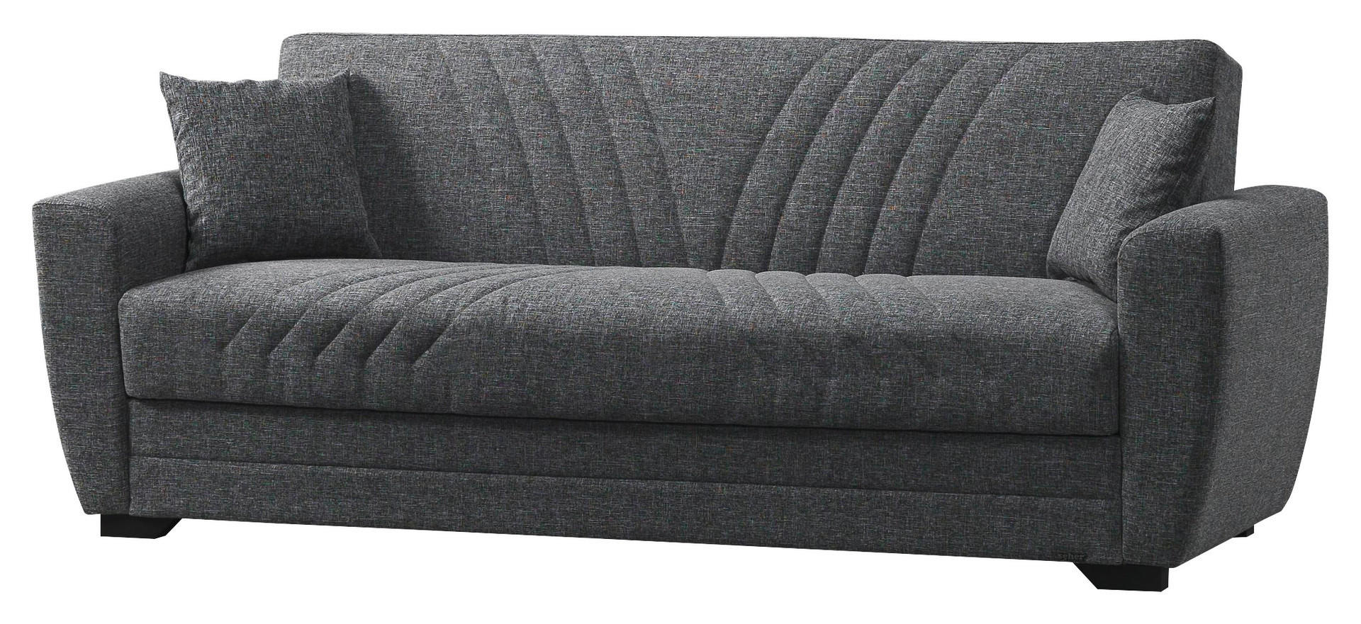Schlafsofa Alanya grau Microfaser B/H/T: ca. 227x91x83 cm Alanya - schwarz/grau (227,00/91,00/83,00cm)