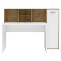 Schreibtisch  weiß Eiche Artisan Nachbildung B/H/T: ca. 158x116x66 cm Eriadu_Schreibtisch - Eiche/weiß (158,00/116,00/66,00cm)