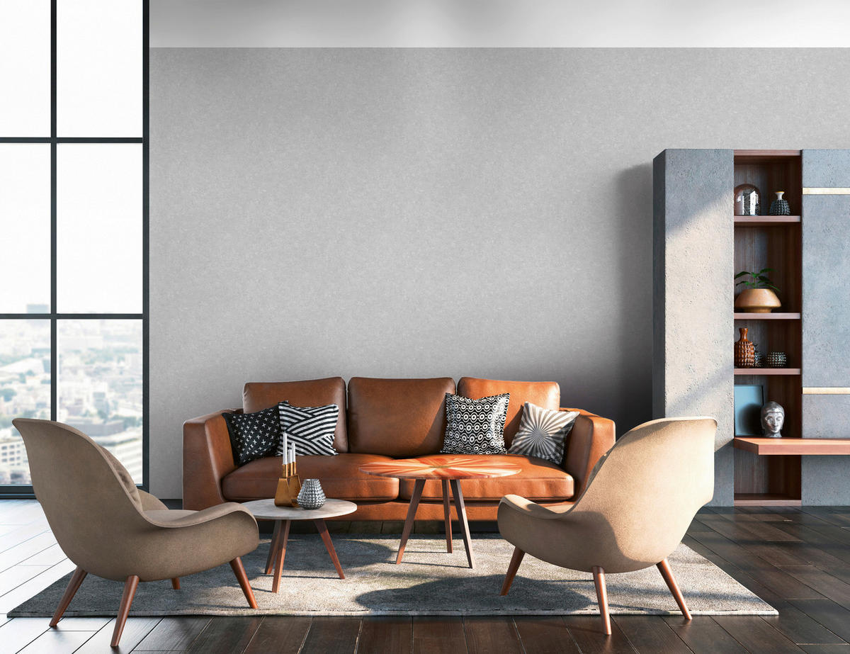 A.S.Creation Vliestapete grau B/H/D: ca. 53x1005x8,3 cm Vliestapete - grau (8,30/1005,00cm) - A.S.Creation