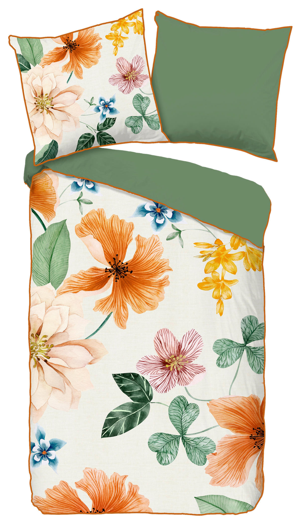 Baumwoll Bettwäsche Annabelle Satin Annabelle - ecru (135,00/200,00cm) - Descanso