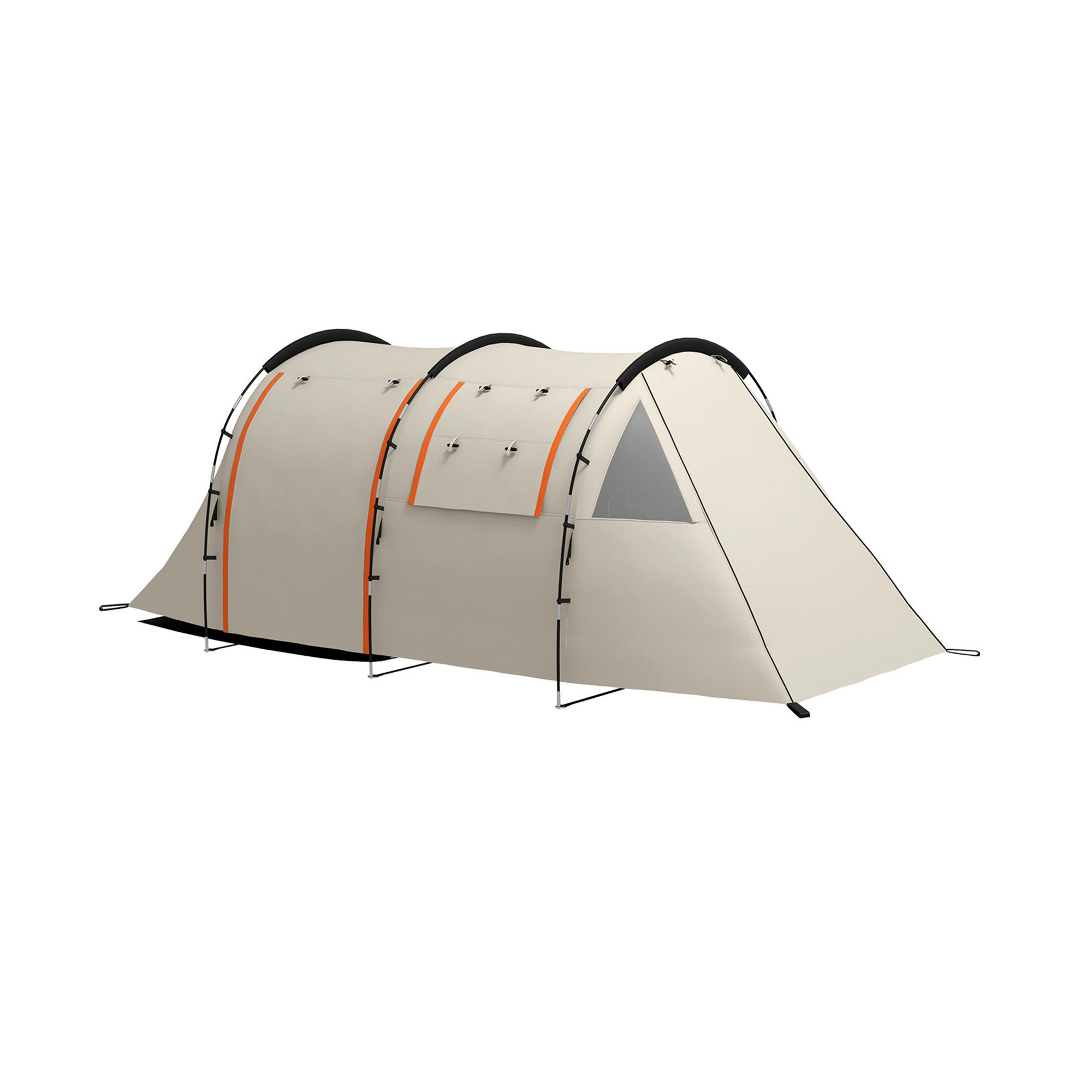 Outsunny Campingzelt B/H/L: ca. 230x180x460 cm Campingzelt - khaki (460,00/230,00/180,00cm) - Outsunny