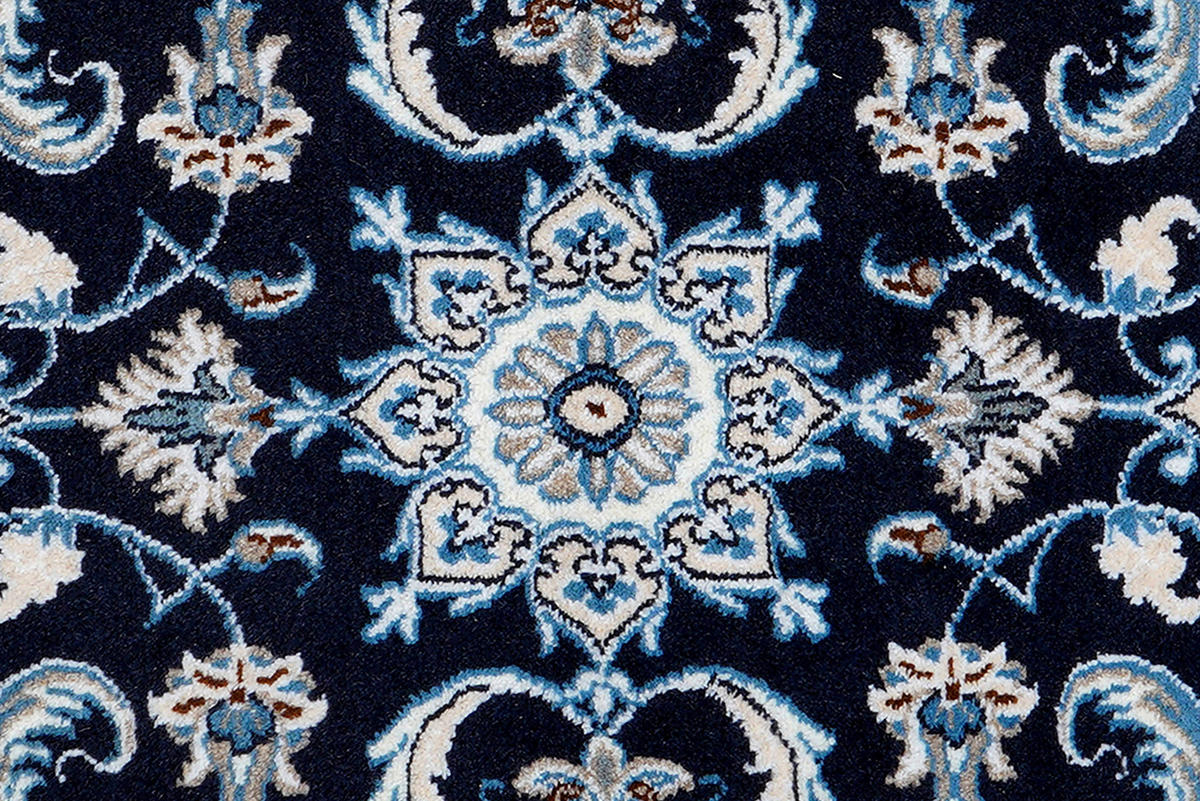 PersaTepp Teppich Nain 12La beige B/H/L: ca. 68x1x135 cm Nain 12La - blau/beige (135,00/68,00/1,00cm) - PersaTepp