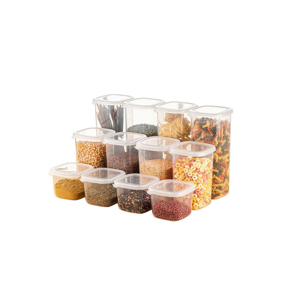 HermiaConcept Vorratsdosenset 12-tlg. weiß 12-tlg. - weiß - HermiaConcept