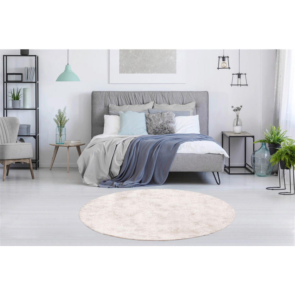 Thumbnail - Kayoom Hochflorteppich Diamond 725 puderrosa B/H/L: ca. 120x4x120 cm