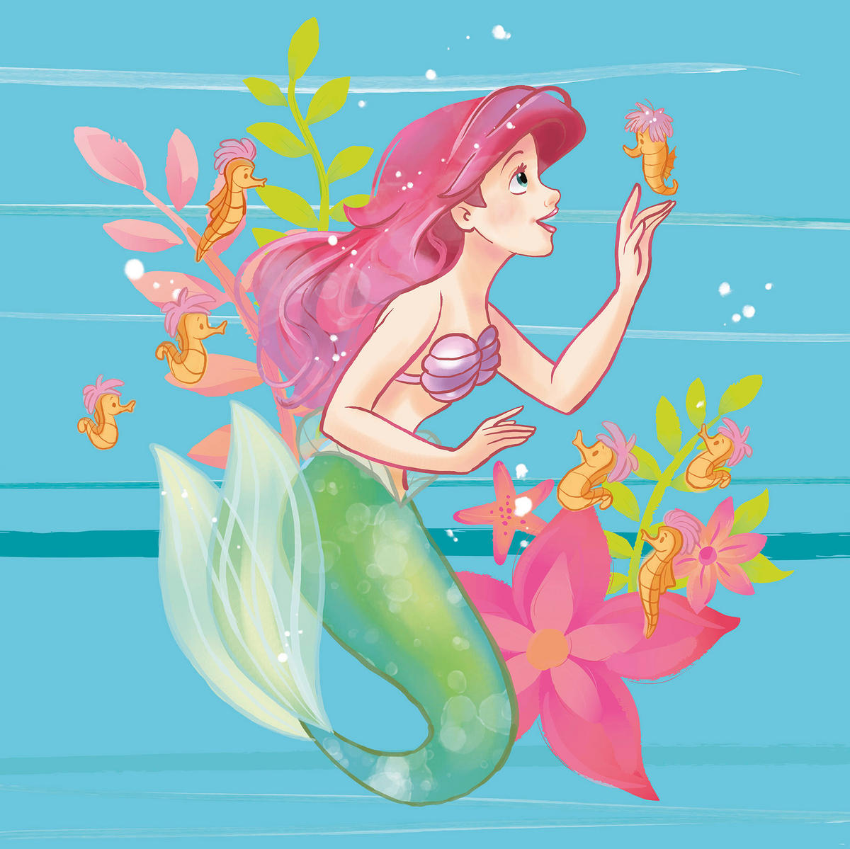 Komar Fototapete Ariel Little Friends IADX5-009 B/H: ca. 200x280 cm Ariel Little Friends IADX5-009 - (200,00/280,00cm) - Komar
