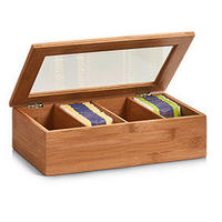 Zeller Teebeutelbox natur Bambus B/H/L: ca. 20x9x33 cm Teebeutelbox - natur (33,00/20,00/9,00cm) - Zeller