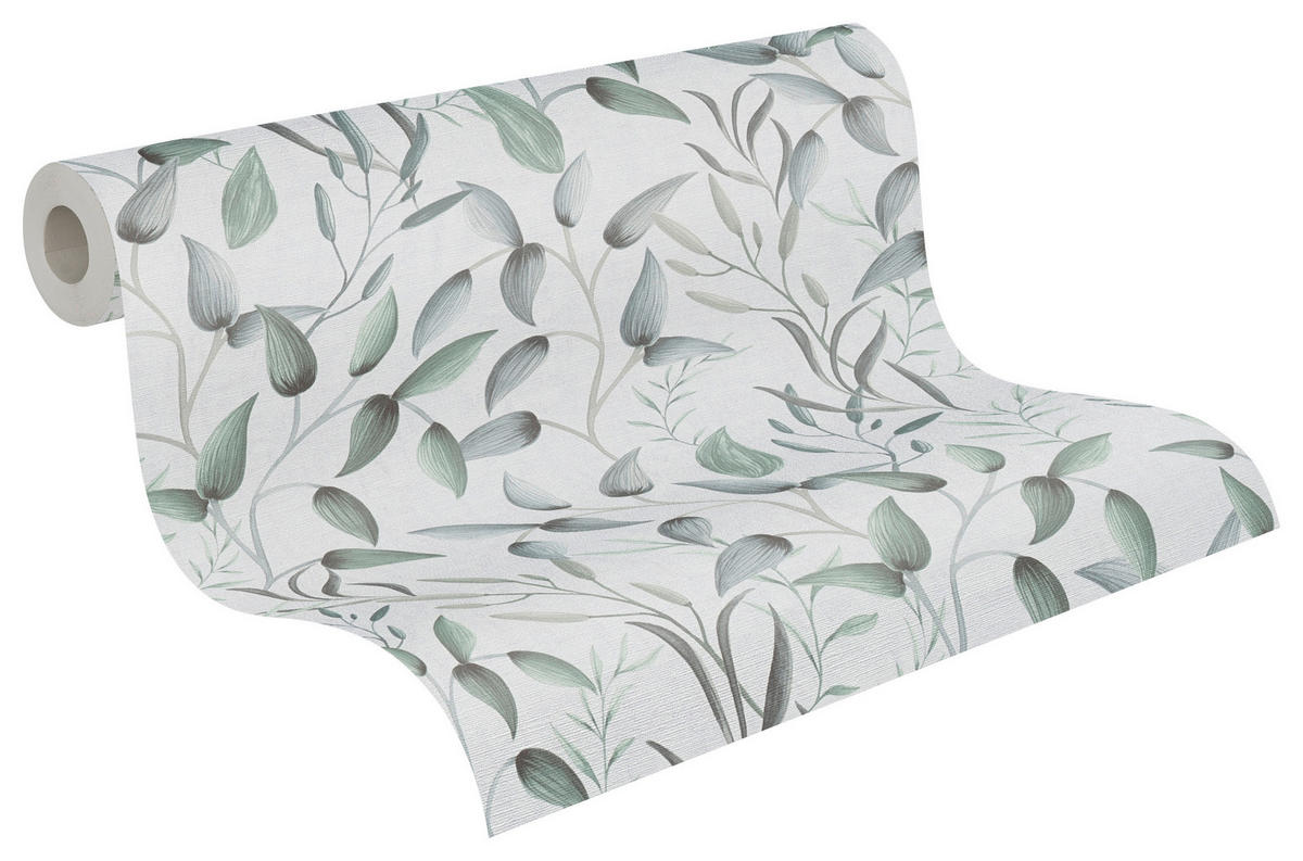 A.S.Creation Vliestapete grau weiß B/H/D: ca. 53x1005x8,2 cm Vliestapete - weiß/grau (8,20/1005,00cm) - A.S.Creation