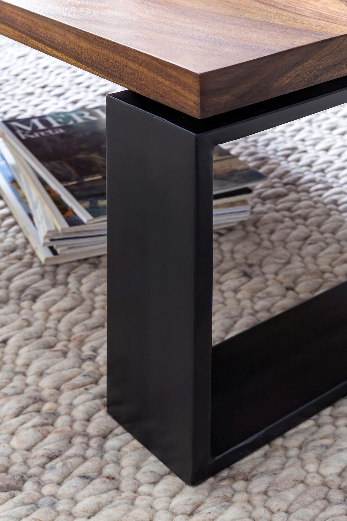 Couchtisch braun B/H/T: ca. 115x35x60 cm Couchtisch - braun (115,00/35,00/60,00cm) - Wohnling