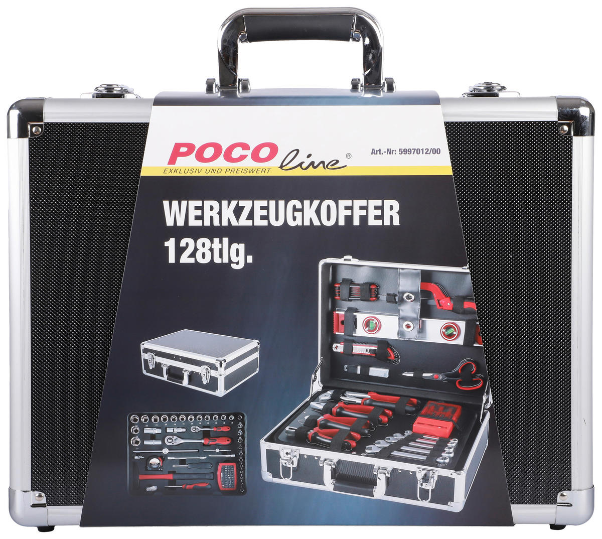 Werkzeugkoffer B/H/T: ca. 45,5x17x35 cm 128 tlg. Werkzeugkoffer_128tlg. - (45,50/17,00/35,00cm)