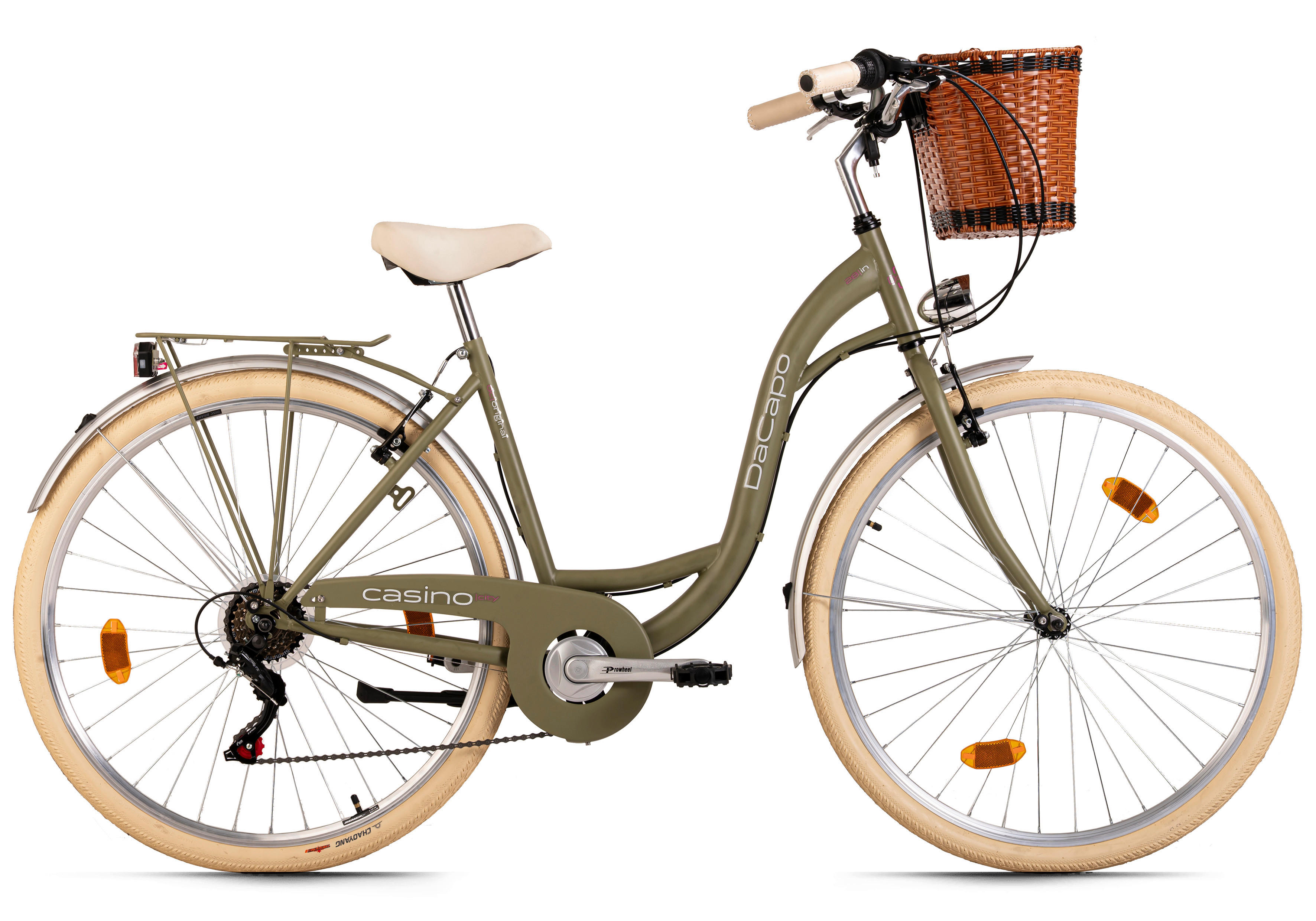 DaCapo Damenfahrrad Casino 170C 28 Zoll Rahmenhöhe 48 cm 6 Gänge olive olive ca. 28 Zoll Casino - olive - DaCapo
