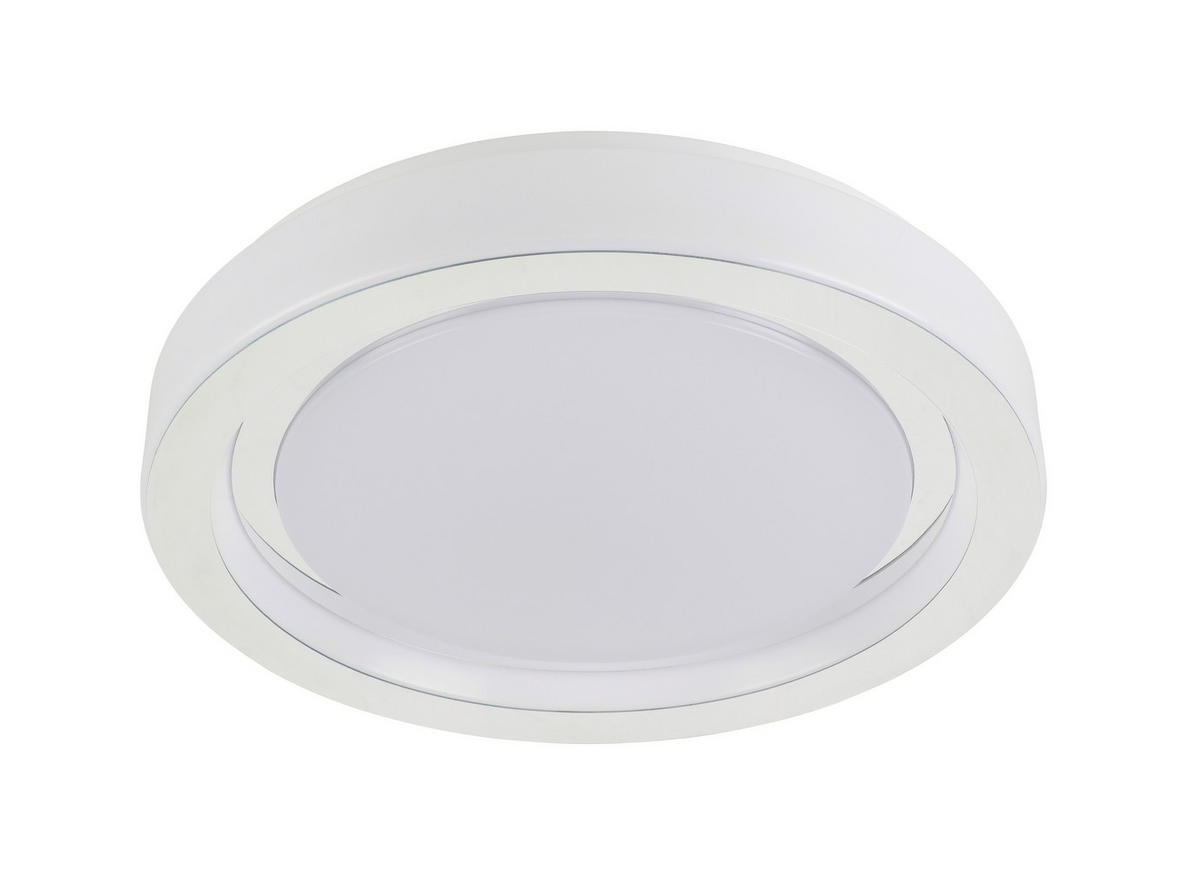 LED-Deckenleuchte weiß Metall Kunststoff H/D: ca. 8x38 cm 1 Brennstellen LED-Deckenleuchte_Rainbow - weiß (38,00/8,00cm)