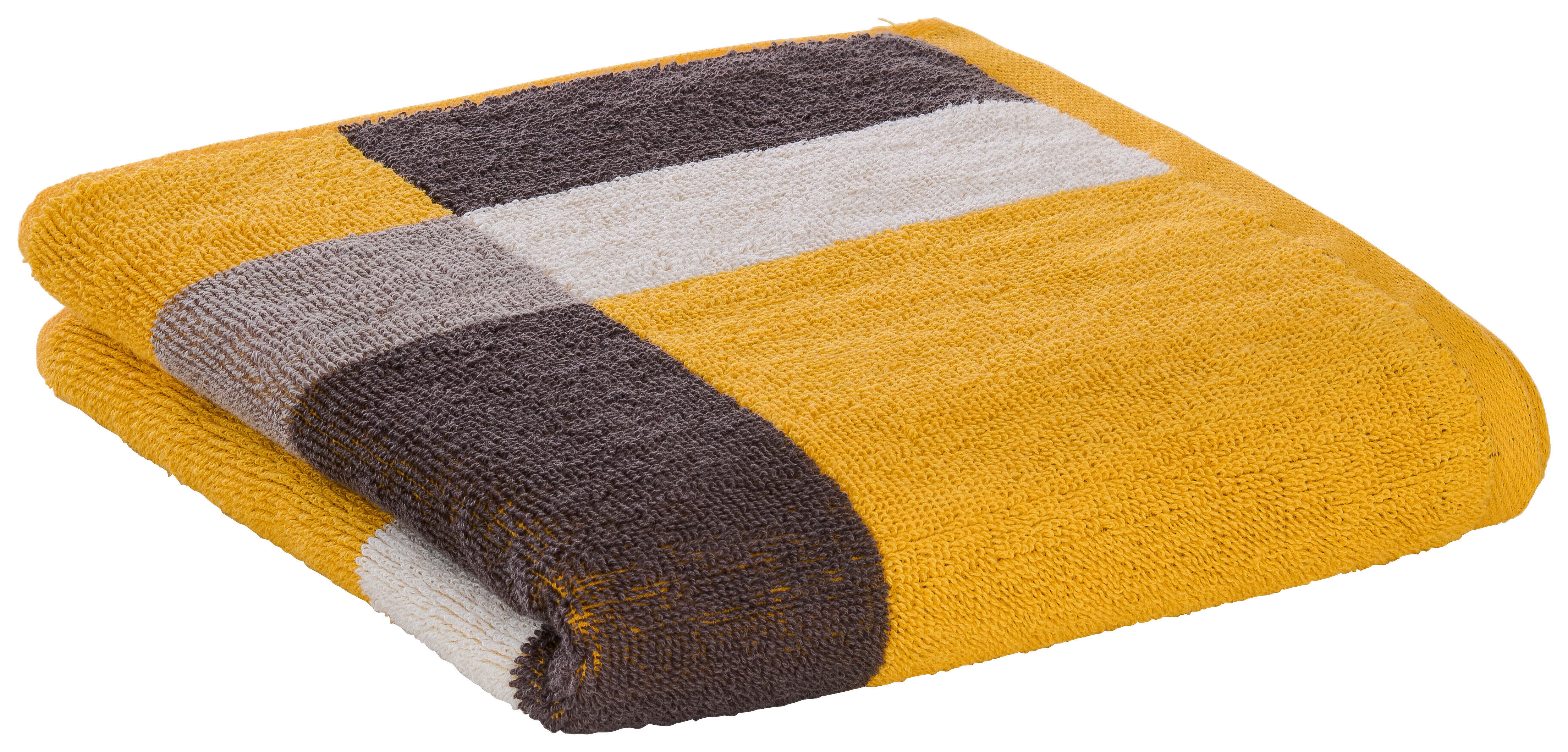 Handtuch Handtuch_Jacquard Karo - gelb (50,00/100,00cm)