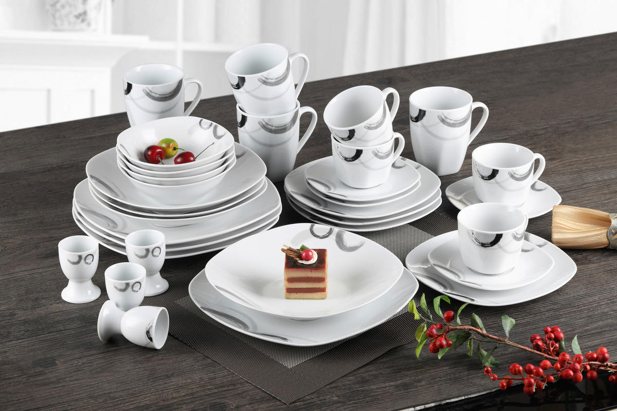 POCOline Kombiservice weiß Porzellan 32 tlg. Kombiservice_Sophie_32tlg. - weiß - POCOline