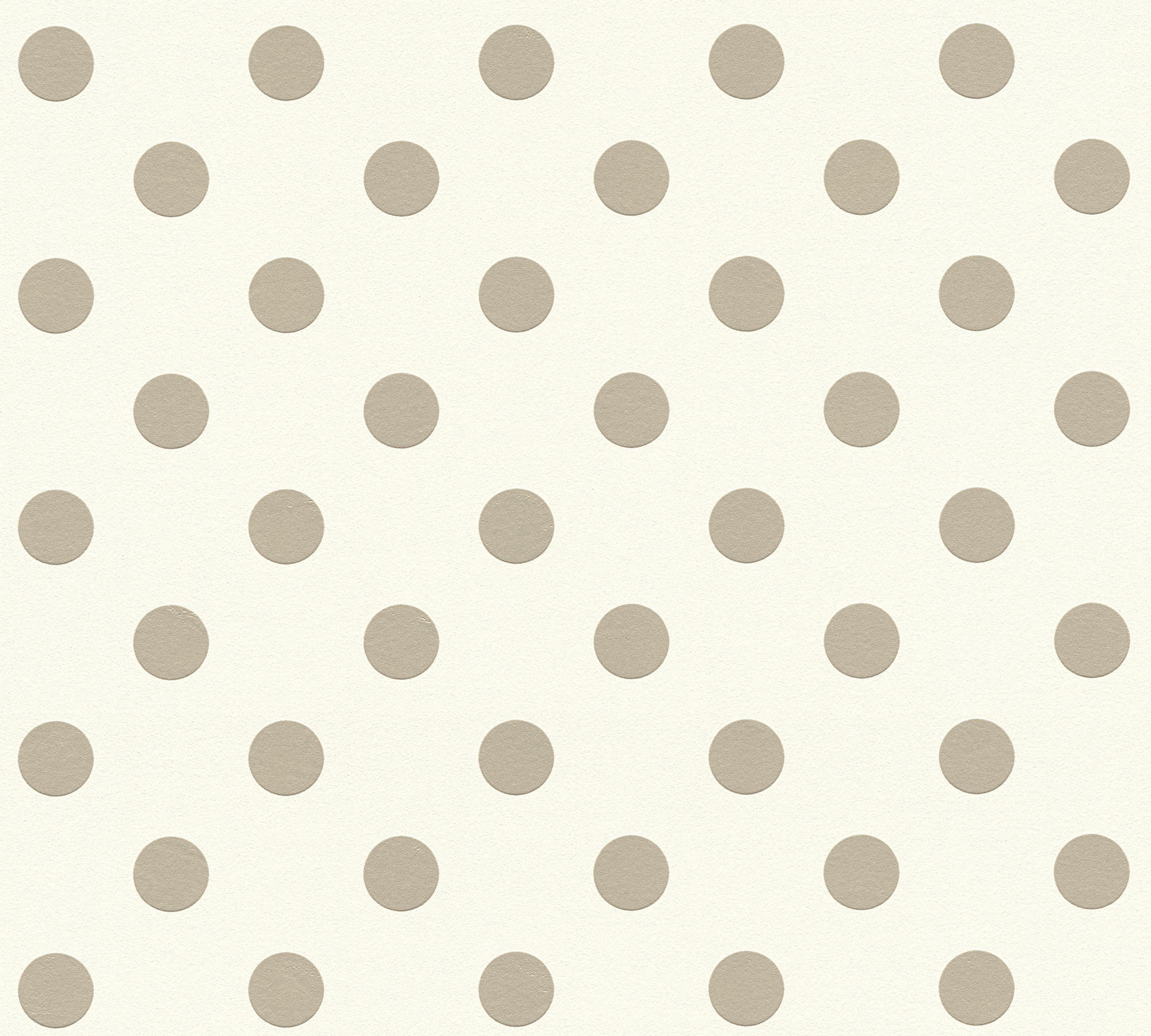 Vliestapete Punkte weiß beige B/L: ca. 53x1005 cm Vliestapete_36934-1 - beige/weiß (53,00/1005,00cm)
