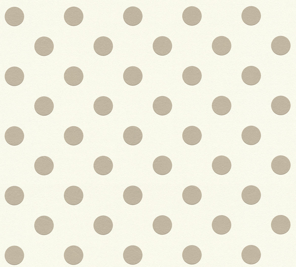 Vliestapete Punkte weiß beige B/L: ca. 53x1005 cm Vliestapete_36934-1 - beige/weiß (53,00/1005,00cm)
