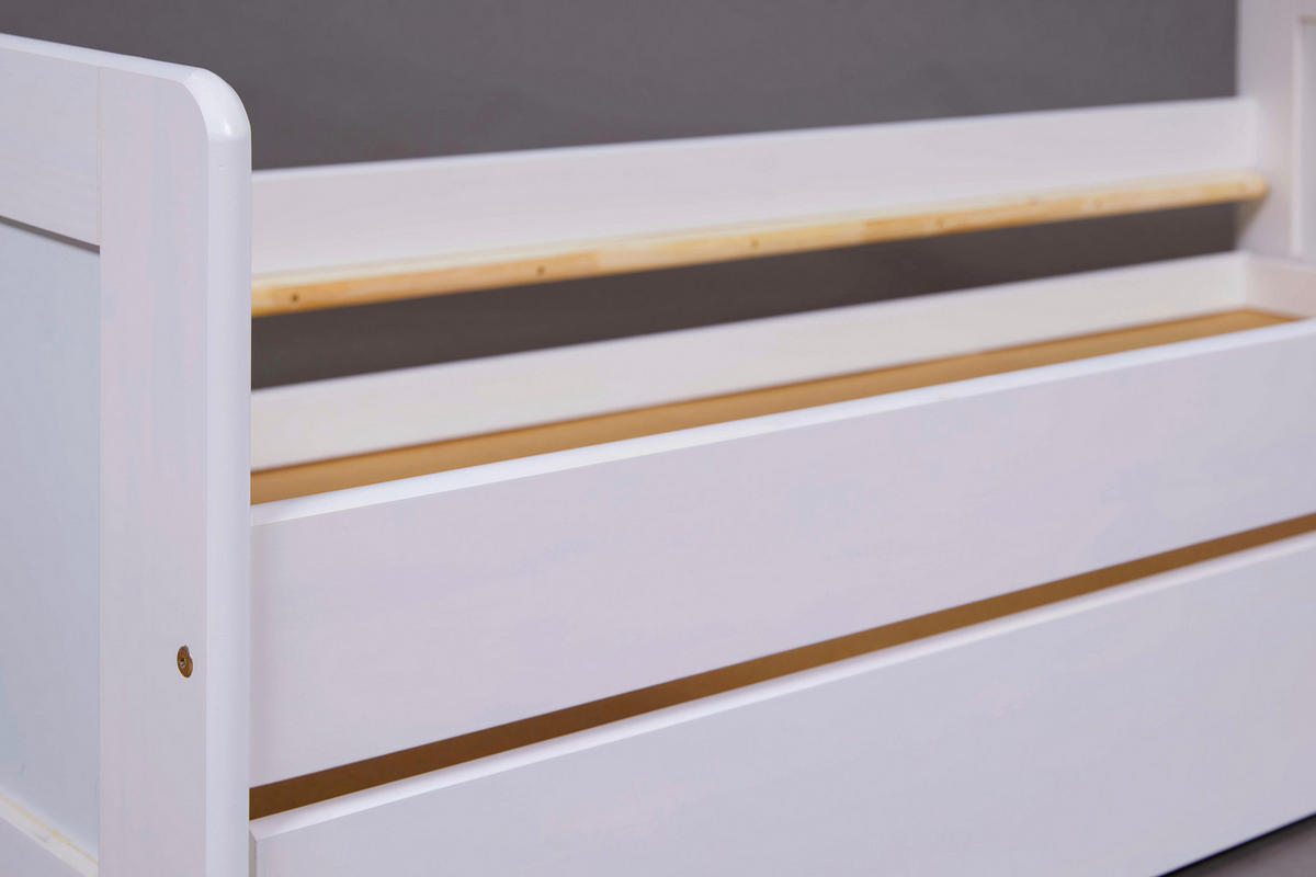 Funktionsliege Surf weiß Liegefläche B/L: ca. 90x200 cm Surf - weiß (96,00/53,00/209,00cm)
