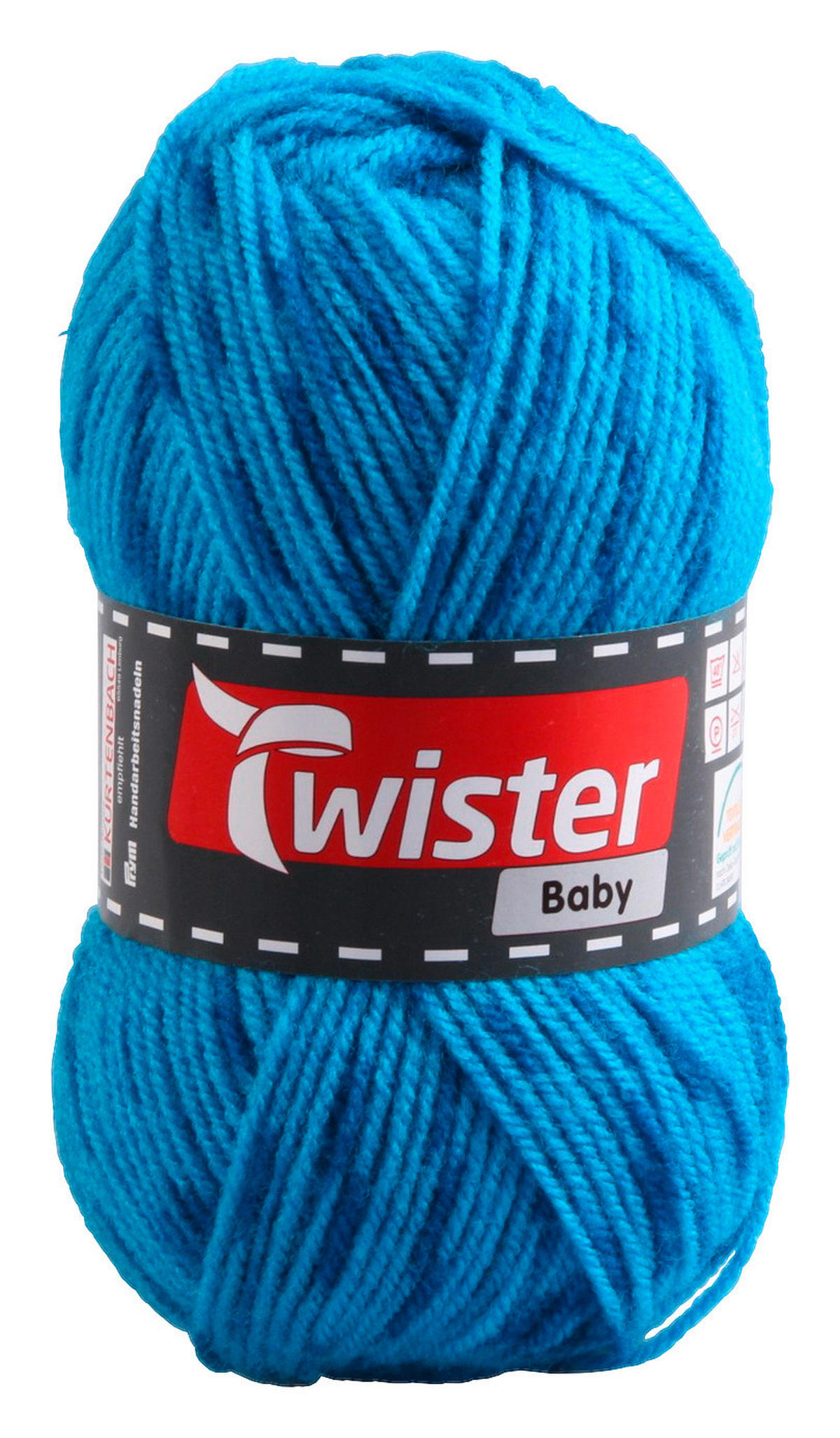 Handstrickgarn Twister Baby türkis L: ca. 21000 cm Twister Baby - türkis (21000,00cm) - Twister