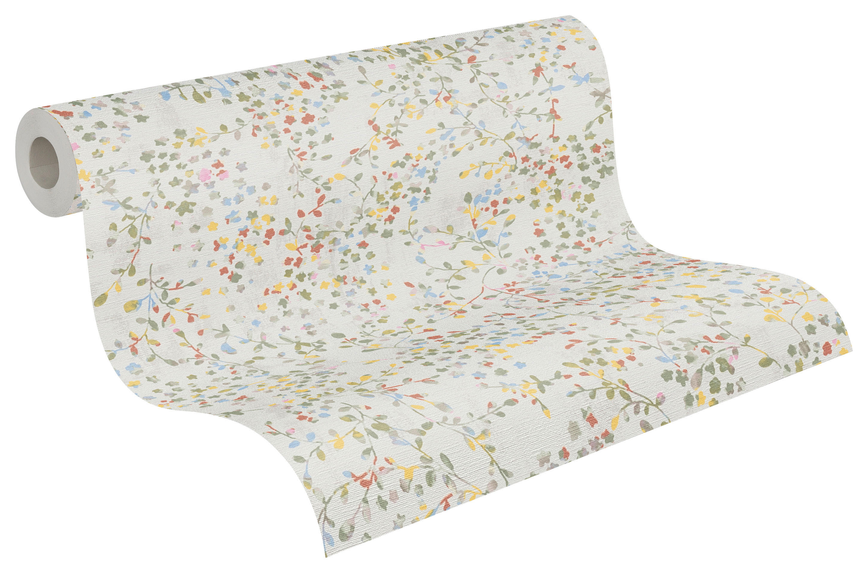 A.S.Creation Vliestapete grün creme B/H/D: ca. 53x1005x8,1 cm Vliestapete - creme/grün (8,10/1005,00cm) - A.S.Creation