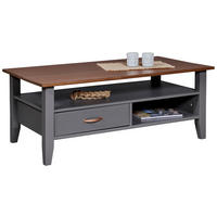 Couchtisch LUZERNA grau lackiert B/H/L: ca. 45x60x115 cm LUZERNA - grau (115,00/45,00/60,00cm) - Inter Link
