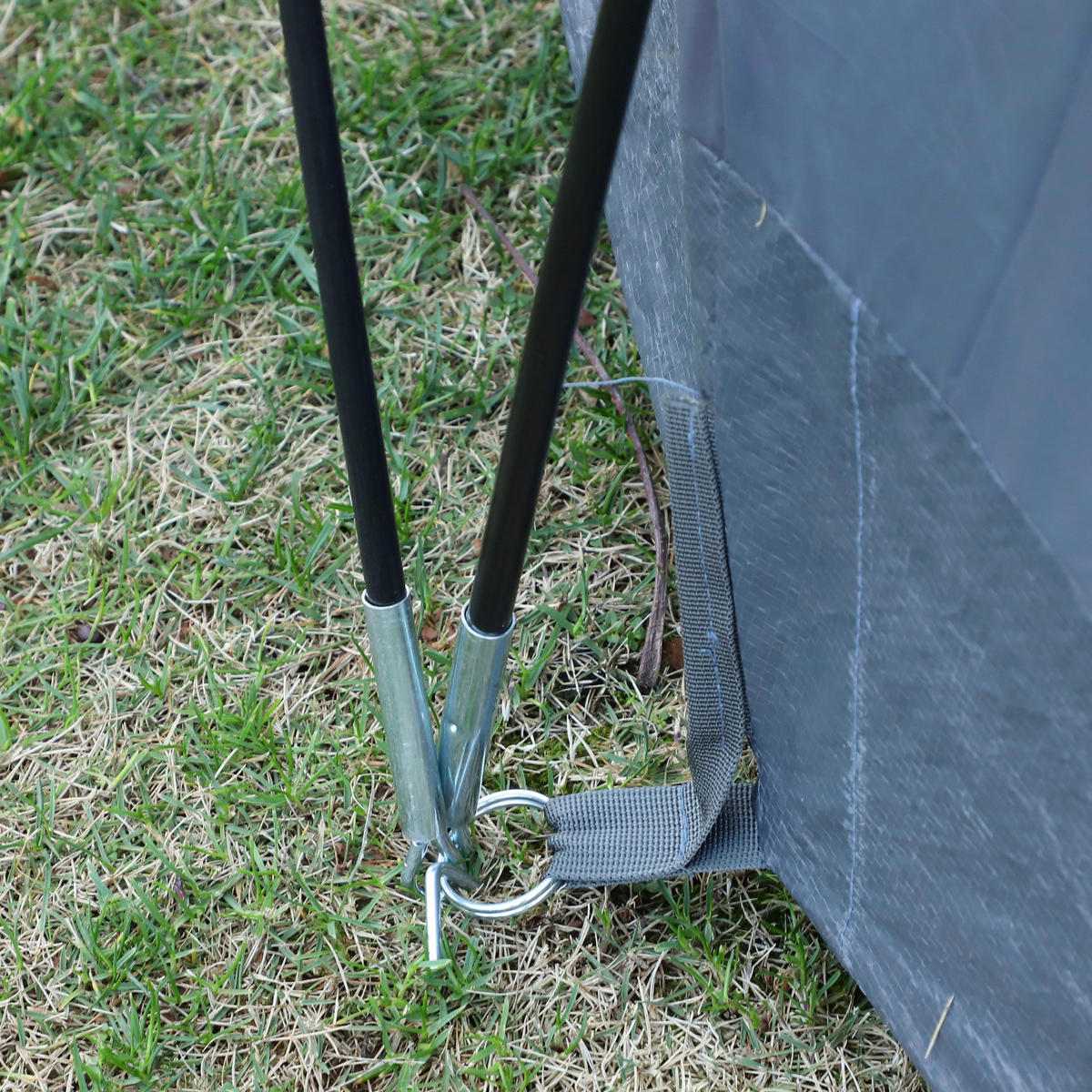 Outsunny Tunnelzelt hellblau Stahl B/H/L: ca. 230x180x455 cm Tunnelzelt_für_5-6_Personen - hellblau/dunkelblau (455,00/230,00/180,00cm) - Outsunny