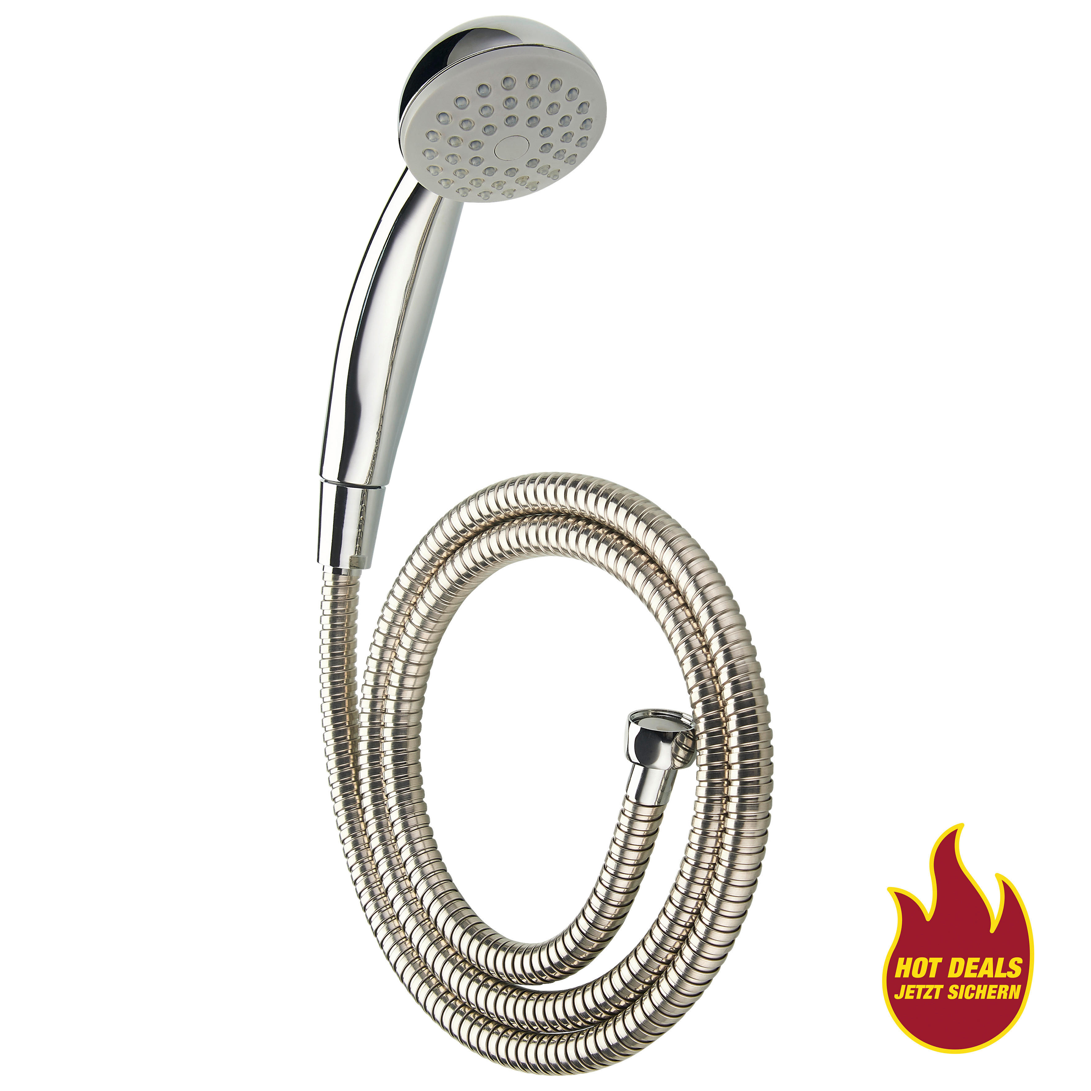 Handbrause Chrom L/D: ca. 150x7 cm Handbrauseset_Basic-1_Sensation - Chrom (7,00cm) - Sensation