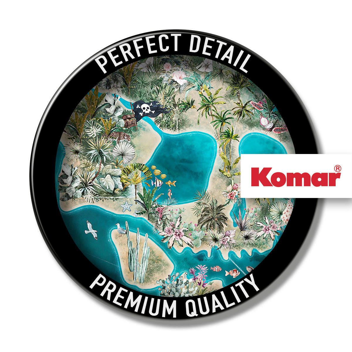Komar Fototapete Skull Island B/L: ca. 250x250 cm Skull Island - (250,00/250,00cm) - Komar
