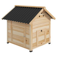 PawHut Tier-Zubehör natur Holz B/H/L: ca. 90x78x92 cm Entenhaus - natur (92,00/90,00/78,00cm) - PawHut