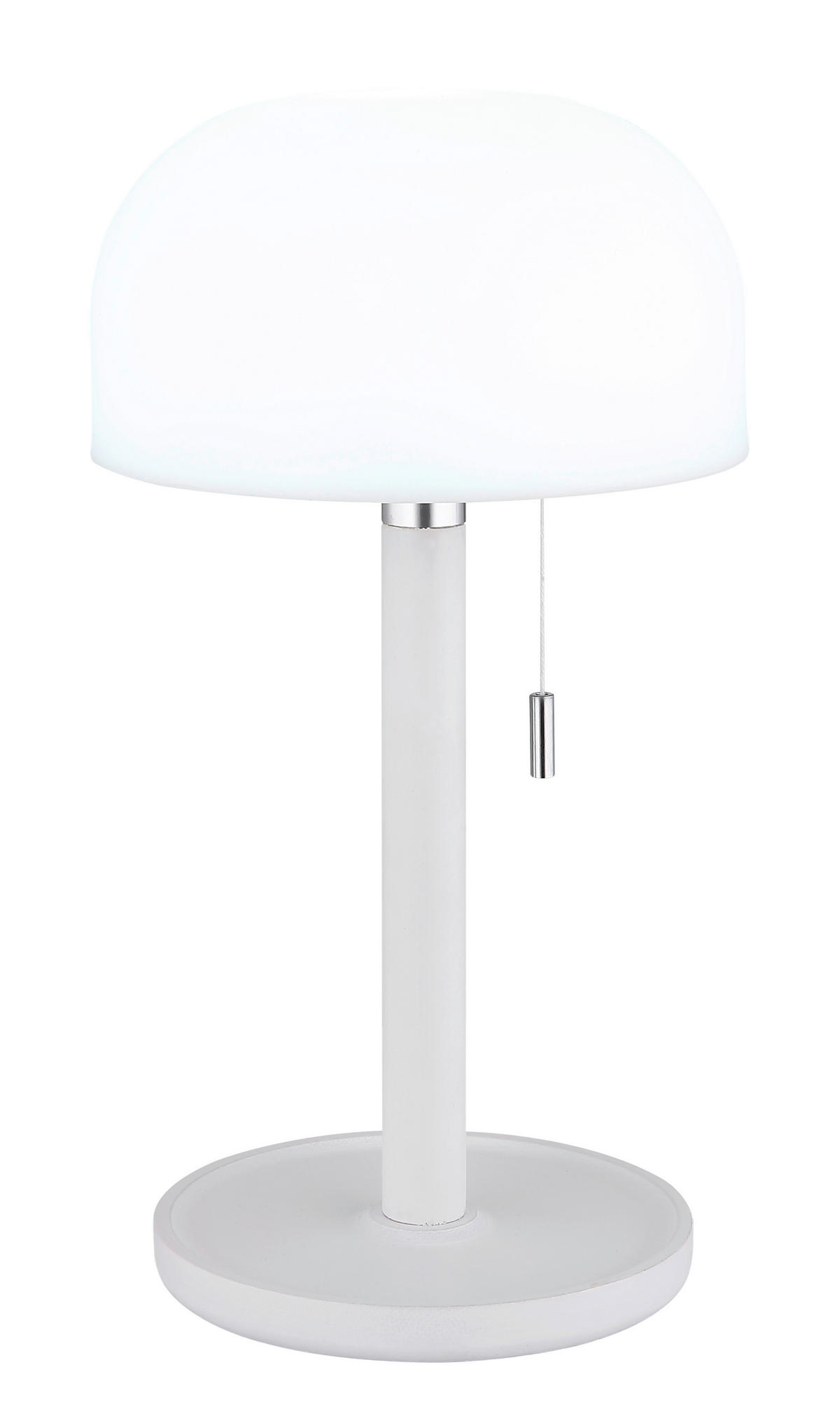 GLOBO LED-Tischleuchte NORMAN 21016W Opal weiß Bambus Kunststoff H/D: ca. 28x15 cm 1 Brennstellen NORMAN - weiß/Opal (15,00/28,00cm) - GLOBO