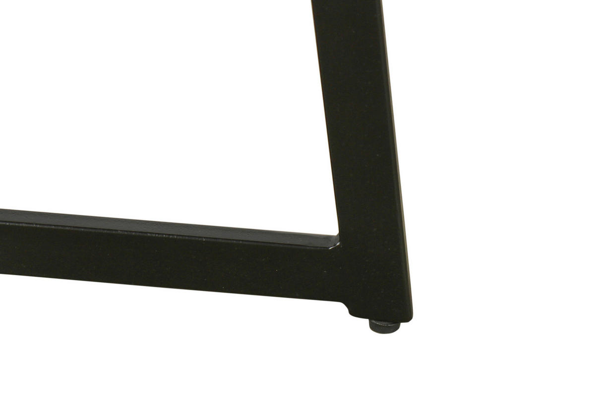 Couchtisch ALINA Eiche Artisan Nachbildung H/D: ca. 47x80 cm ALINA - Eiche/schwarz (80,00/47,00cm) - byLIVING