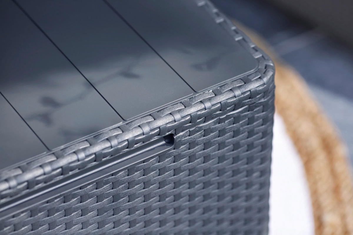 Jardin Aufbewahrungstisch Claire Graphit Polypropylen B/H/L: ca. 55,5x38,5x55,5 cm Claire - Graphit (55,50/55,50/38,50cm) - Jardin